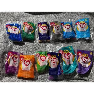 McDonald's TY TEENIE BEANIE BABIES 1998 COMPLETE SET 1-12  SEALED